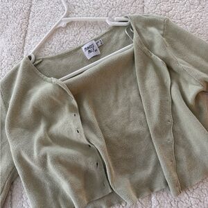 Princess Polly Sage Knit Sweater